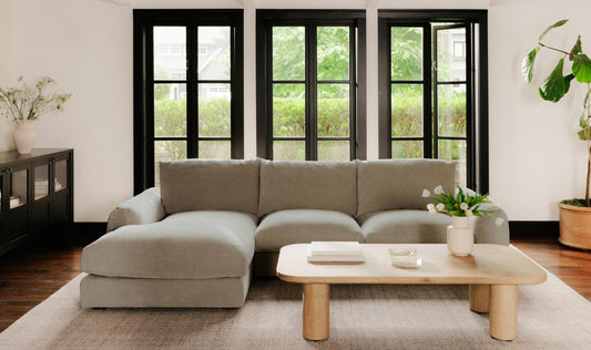 Berga Sectional Left Pebble