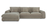 Berga Sectional Left Pebble