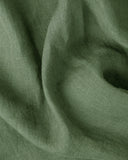 Forest green linen sheet set (4 pcs)
