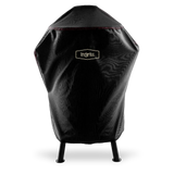 INGRILL Medium Smoker Cover – Weather-Resistant Waterproof Black Canvas Cover with Bottom Straps, Secure Outdoor Protection for Barrel Smokers