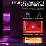 Full Spectrum 3-Person Infrared Indoor Sauna with Full Range Near, Mid, and Far Infrared Panels and WiFi Control
