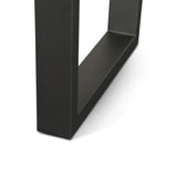 Reed 79" Dining Table in Light Sequoia with Gunmetal Legs