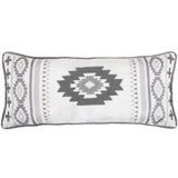 Free Spirit Crewel Embroidered Lumbar Pillow