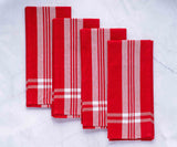 Red French Kitchen Towels