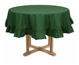 Round Ruffled Tablecloth