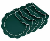 Green Round Placemats