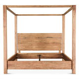 Sedona Canopy Queen Bed in Brushed Acacia