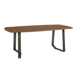 Salerno 82" Dining Table in Smoked Acacia