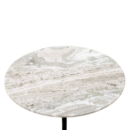 Sperre 18" Accent Table with Fancy Brown Marble