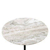 Sperre 18" Accent Table with Fancy Brown Marble