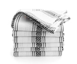 Black Dish Towels - Striped Cleaning Towels