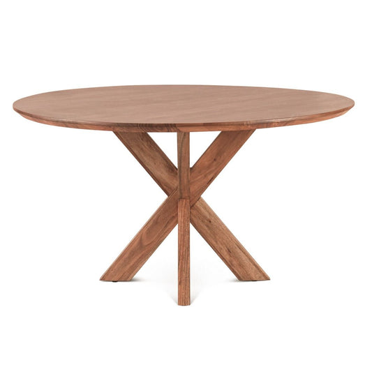Tallinn 54" Round Dining Table in Weathered Acacia