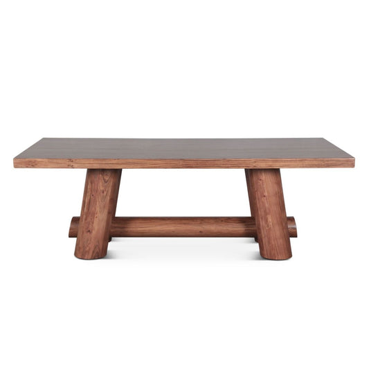 Timbers Barrel 94" Dining Table in Light Vinegar Acacia