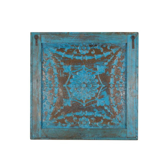 28" Square Iron Ceiling Panel in Antique Blue