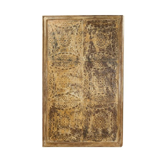 Iron Ceiling Panel Wall Hanging with 6 panels in Antique White