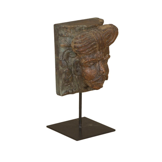 Tribesman Head on Iron Stand