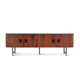 Verbania 67" Plasma Cabinet in Pecan Brown