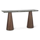 Vista 60" Console Table with Lava Marble and Dark Base