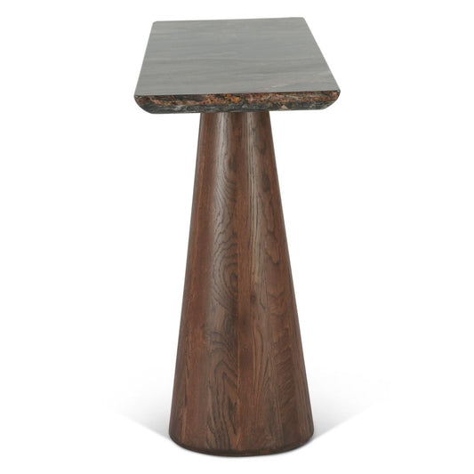Vista 60" Console Table with Lava Marble and Dark Base