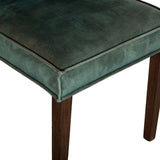 Madison 18" Dining Chair in Green Velvet with Dark Legs