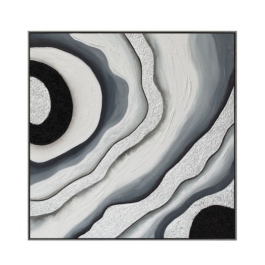 Agate Allure Hand Painted Framed Diptych