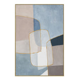 Glass Mosaic Hand Painted Framed Diptych