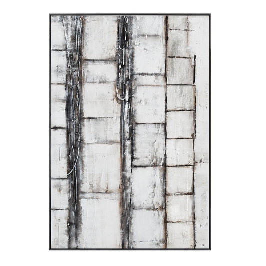 Nature Canvas Hand Painted Framed Diptych