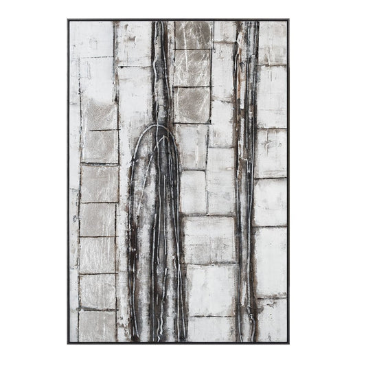 Nature Canvas Hand Painted Framed Diptych