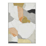Pastel Patchwork 1 Hand Painted Framed Diptych