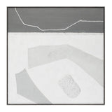 Modern Slate Hand Painted Framed Diptych