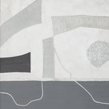 Modern Slate Hand Painted Framed Diptych