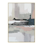 Vistas Unknown Hand Painted Framed Diptych