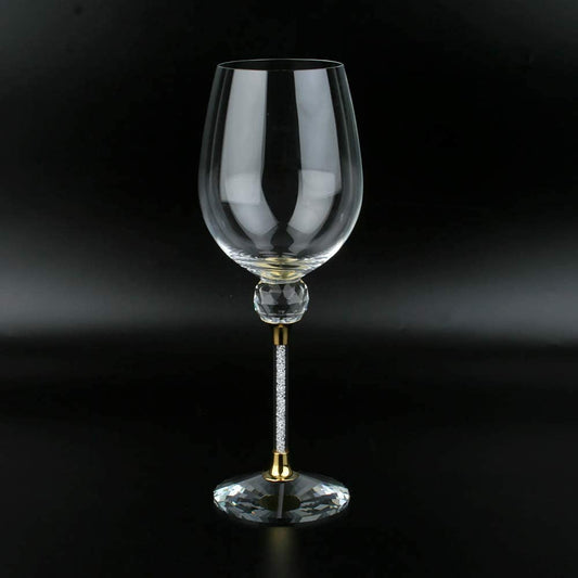 Rhinestone DIAMOND Studded Wine Glasses 16 Ounces Set