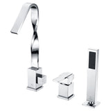 Alamere Single-Handle Deck-Mount Roman Tub Faucet in Chrome