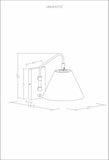 Gabas Gold Iron Rattan Wall Sconces