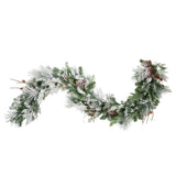 6 Foot Snowfall Creek Pre-lit  Christmas Garland