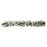 6 Foot Snowfall Creek Pre-lit  Christmas Garland