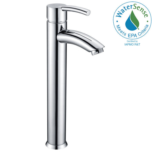 Quartet Single Hole Single-Handle Bathroom Faucet in Polished Chrome
