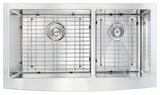 Elysian Farmhouse Stainless Steel 32 in. 0-Hole Single Bowl Kitchen Sink