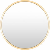 Guindarohan Gold Frame Round Mirror