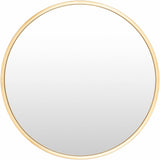 Guindarohan Gold Frame Round Mirror