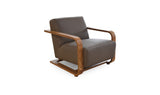 Eckersley Lounge Chair Cool Brown Leather
