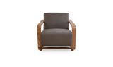 Eckersley Lounge Chair Cool Brown Leather