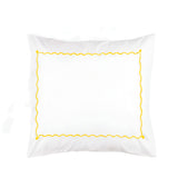 Ava 400TC Cotton Scallop Embroidery Sateen Solid Pillow Sham