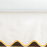 Scallop Embroidery Cotton Crib Skirt