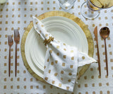 Printed Napkins - Metallic Gold Foil Napkins