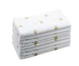 Printed Napkins - Metallic Gold Foil Napkins