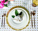 Printed Napkins - Metallic Gold Foil Napkins