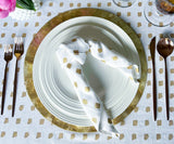 Printed Napkins - Metallic Gold Foil Napkins