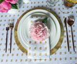 Printed Napkins - Metallic Gold Foil Napkins